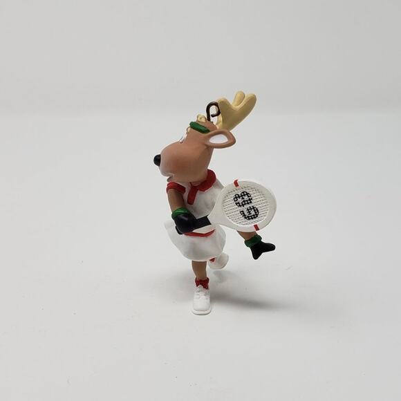 1989 Hallmark Vixen #4 Reindeer Champs Handcrafted Christmas Holiday Ornament - Picture 5 of 8